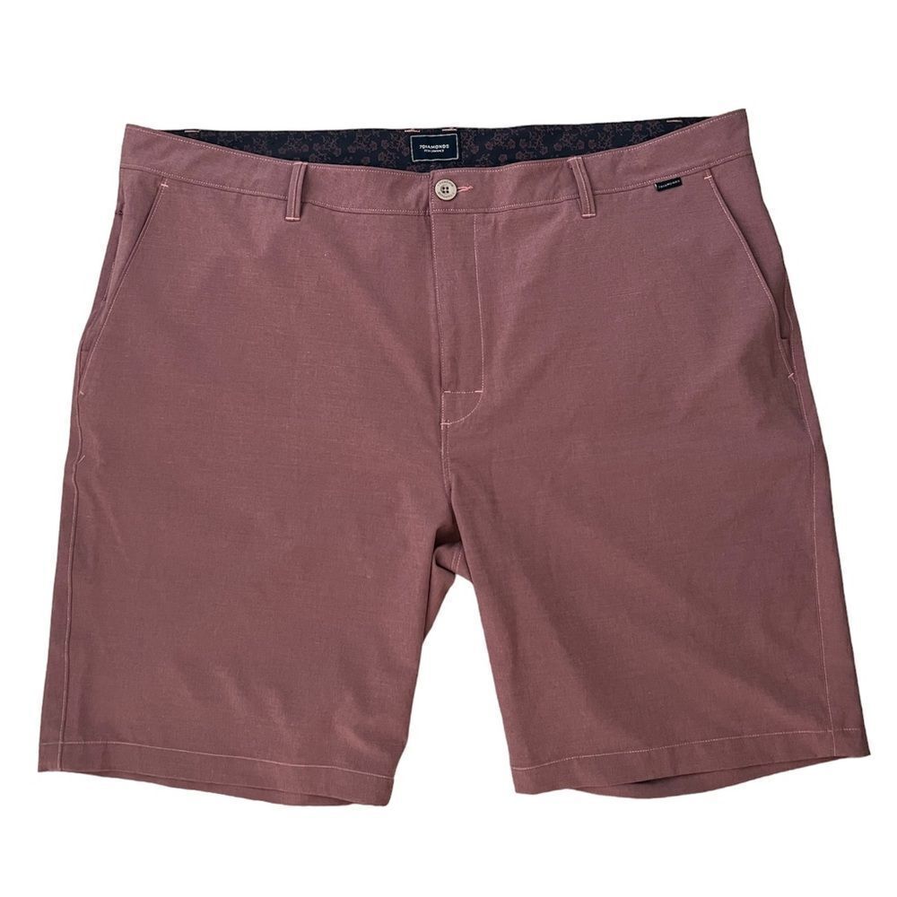 7 Diamonds Performance Shorts Size 40 Brick Red